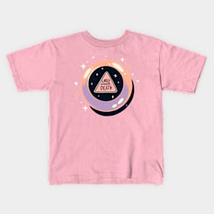 Caution: Likely Outcome death on Pink Kids T-Shirt